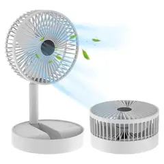 SEISA - Ventilador Eléctrico de Mano Escritorio Oficina Portátil Recargable 3 Velocidades