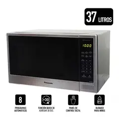 PANASONIC - Microondas 37L NN-SB646SRPK Inox