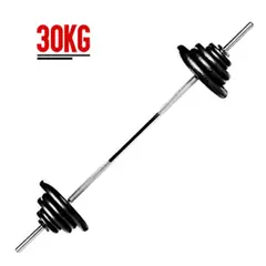 PROIRON - Set de Pesas de Hierro Fundido con Barra 30 KG