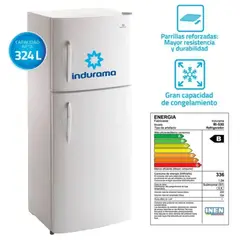INDURAMA - Refrigeradora 324LT Avant RI-530BL Blanco