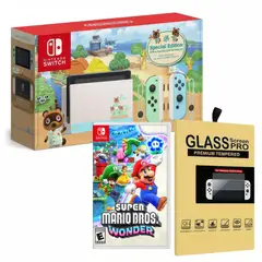 Nintendo - Consola Nintendo Switch Animal Crossing EU +Super Mario Wonder +Mica