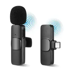 OEM - Micrófono Inalámbrico Lavalier K8 Solapero Entrada Tipo C