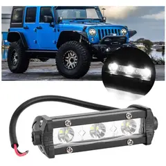 JET - Barra Led Mini Slim 3LEd Dual Color +Strobo Potente 1PCS