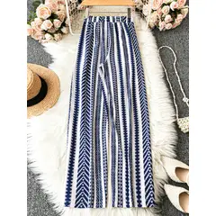 KAST PE - Pantalon Suelto Olinda con diseño rayas - Talla M