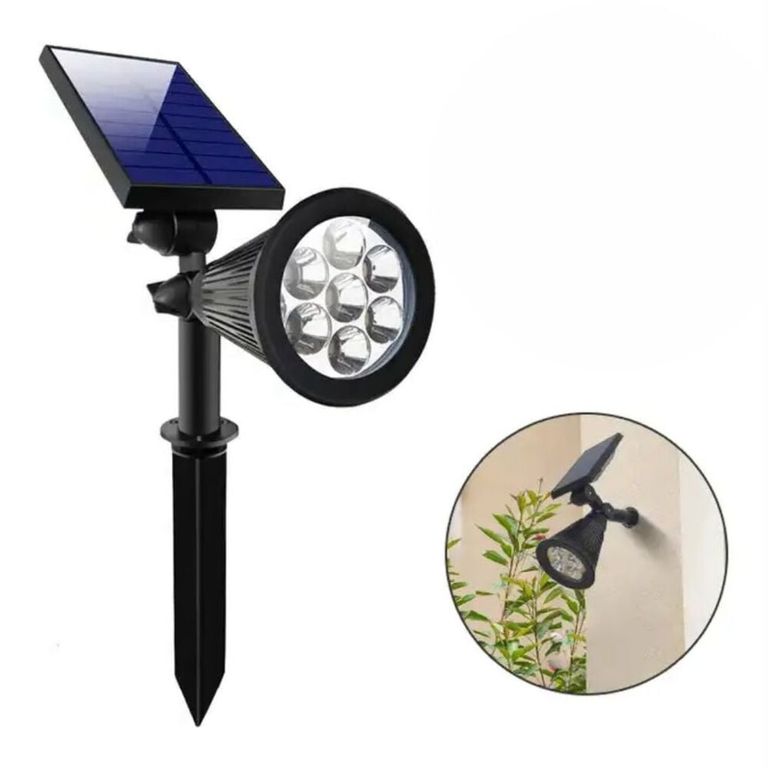 Estaca Solar Luz Cálida de Pared o Piso Decorativo para Césped Jardín