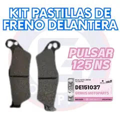 BAJAJ - KIT PASTILLAS DE FRENO DELANTERA PULSAR 125 NS