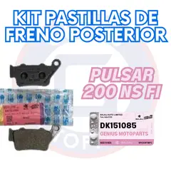 BAJAJ - KIT PASTILLAS DE FRENO POSTERIOR PULSAR 200 NS FI