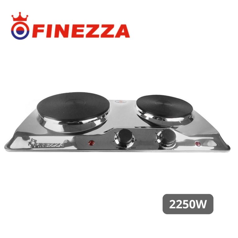 Cocina Eléctrica de 2 hornillas Acerada Finezza