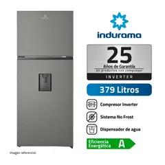 INDURAMA - Refrigeradora 379LT Con Dispensador No Frost Top Mount RI-469DI