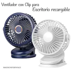 GENERICO - Mini Ventilador con Clip - Recargable