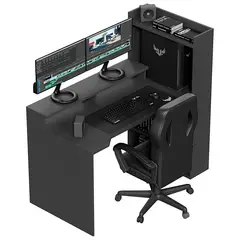 GENERICO - Escritorio Gamer Roronoa Zoro Moderno - Negro