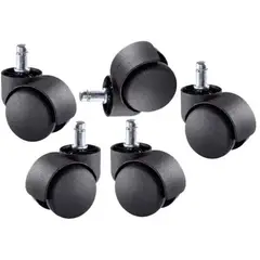 OFIDEAS - Ruedas Garruchas Nylon Para Sillas Giratorias x5 Unid