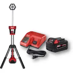 MILWAUKEE - Torre de iluminacion M18™ rocket™con 1 bateria 5ah y cargador