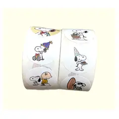 GENERICO - 100 stickers en rollo perritos 9