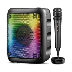 EVERSOUND - PARLANTE PORTATIL DYNAMIC EV5003 Karoaoke Bluetooh LED RGB