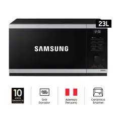 SAMSUNG - MICROONDAS CON DORADOR 23lts Acero Inoxidable MG23DG4524ATPE