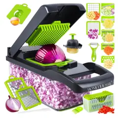 SEISA - Picador para frutas y verduras Multifuncional Cortador de Papas