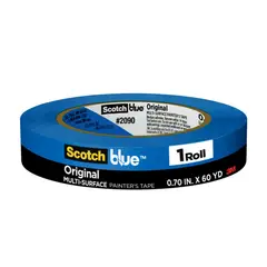 MARCA - Cinta Masking Tape Azul Scotch-Blue, 18 Mm X 54,8 M