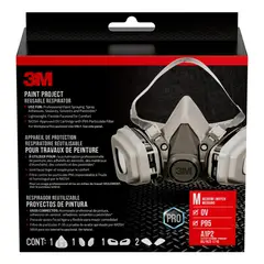 3M - Respirador Reutilizable Profesional Pintura y Químicos