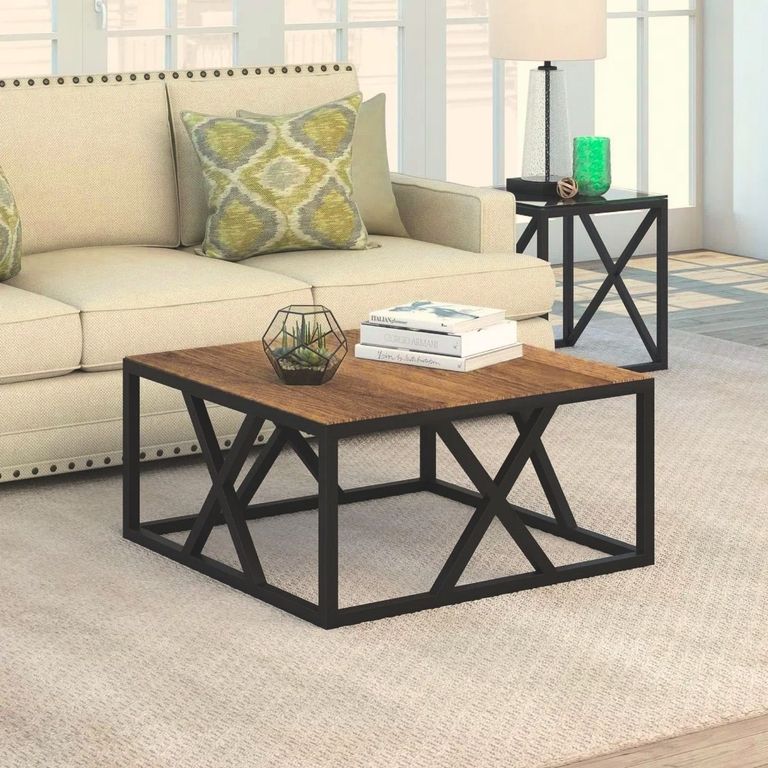 Mesa de Centro Industrial Casiopea Caramelo Coricha Home