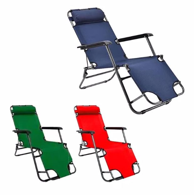 Silla Plegable Reposera Portátil Reclinable Camping
