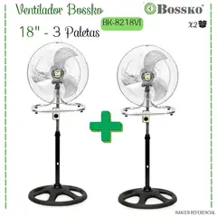 BOSSKO - Ventilador 3 Aspas 3 en 1 De 18″ BK-8218VI – PLATEADO - X2UNI
