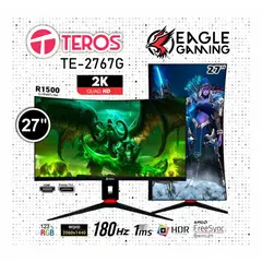 TEROS GAMING - Monitor Teros TE-2767G 27 Curvo 165hz 2560x1440 QHD HDR Pivot