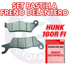 HERO - SET PASTILLA FRENO DELANTERO HUNK 160R FI