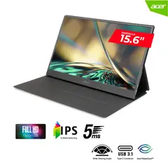 ACER - MONITOR LED 15.6" ACER PORTATIL PM161Q B1BMIUUX  Full HD 1920 x 1080 HDMI IPS 4MS