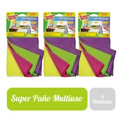 SCOTCH BRITE - Pack x3 Paño Microfibra x4
