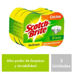 SCOTCH BRITE - Esponja 2en1 x3