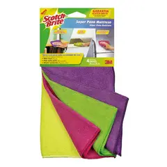 SCOTCH BRITE - Paño Scotch Brite Microfibra x4