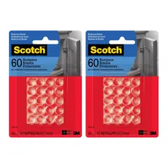 3M - Pack x2 Topes De Goma Scotch Transparente X60