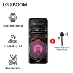 LG - Torre de Sonido LG XBOOM con Bluetooth y Karaoke RNC7 + Microfono
