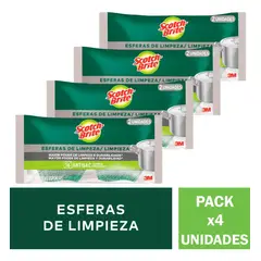 SCOTCH BRITE - Pack X4 Esfera De La Limpieza X2