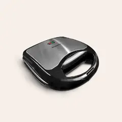 FINEZZA - Sandwichera eléctrica de acero inoxidable FZ-822GS