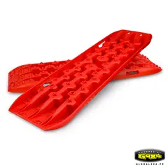 POWERED BY G4X4 GLOBAL 4 X 4 PE - RAMPAS DE RESCATE x2 SOPORTA 10 TONELADAS ROJO