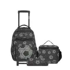 XTREM - Mochila Con Ruedas Run Pack 5Xt Black Football