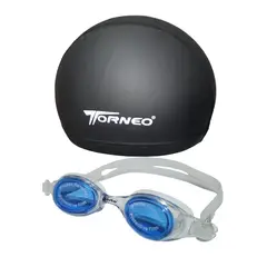 PORTO - Lente de Natación UV Junior mas Gorro