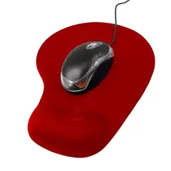 GENERICO - Pad Mouse Ergonómico Con Apoyo En Gel Para La Muñeca Rojo