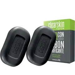 AVON - PACK X2 Clearskin Jabón Purificante Con Carbón