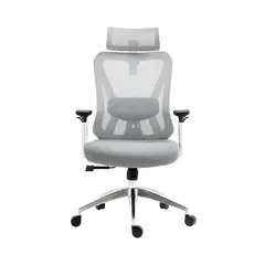 OFIDEAS - Silla de Oficina Presidencial Syncro Smart BlancoGris
