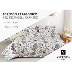 VENEZIA - Set De Cubrecama 2 Pz Piel de Ángel con Carnero + Sabanas + Fundas