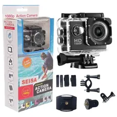 GENERICO - CAMARA DEPORTIVA ACUATICA SPORT CAM FULL HD 1080P ACCESORIOS