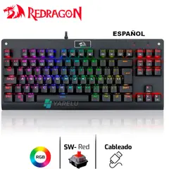 REDRAGON - Teclado DARK AVENGER K568RGB-SP Español