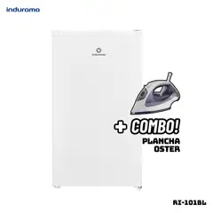INDURAMA - FRIGOBAR 90 L BLANCO - RI-101BL + PLANCHA OSTER