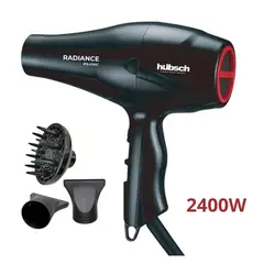 HUBSCH - Secadora de Cabello Profesional Premium 2400W RADIANCE Negro