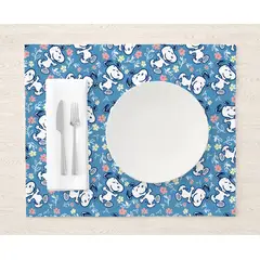 GENERICO - Set x 2 Individuales Snoopy con flores