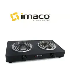 Imaco - Cocina Eléctrica 2 Hornillas Imaco HP-1400 Negro