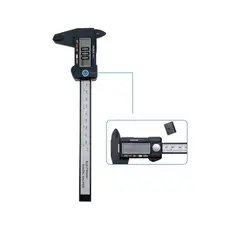 GENERICO - Calibrador Digital Electronico Vernier 150 mm fibra de carbono